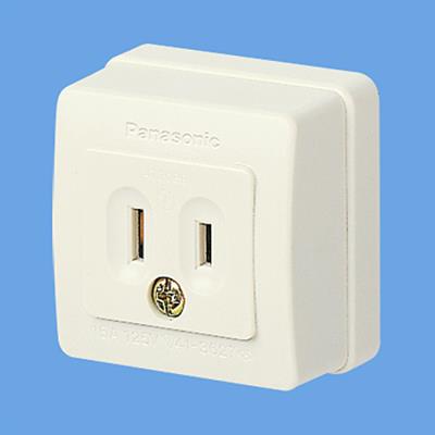 露出コンセント(2P)角型コンセント <WK1012W10>