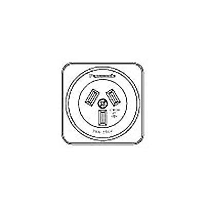 露出コンセント(3P30A)ブラック <WK1330>