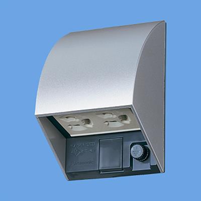 スマート接地防水ダブルコンセント2個口(アースターミナル付)ホワイトシルバー <WK4602SK>