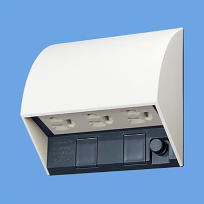 スマート接地防水トリプルコンセント(ホワイト) <WK4603W>