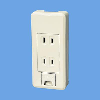 リファインシリーズ 露出アースターミナル付ダブルコンセント(フル端子) <WKS117>