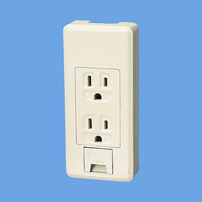 リファインシリーズ 露出アースターミナル付接地ダブルコンセント(フル端子) <WKS217>