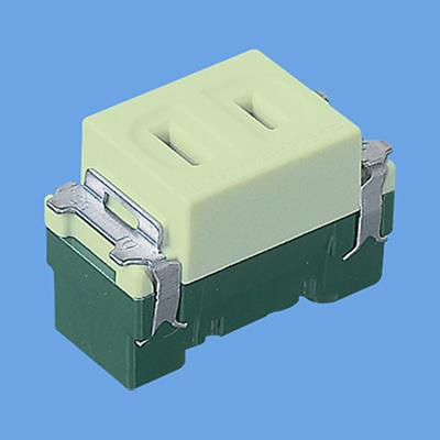 埋込コンセント(ライトグリーン) <WN1001LG>