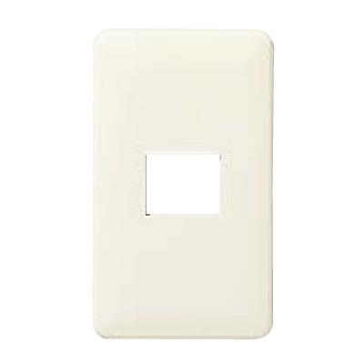 フルカラーモダンプレート1個用(標準プレート)ミルキーホワイト <WN6001W>