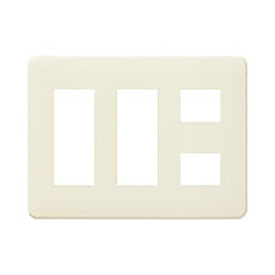 フルカラーモダンプレート8個用(標準プレート)ミルキーホワイト <WN6008W>