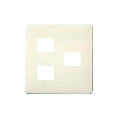 フルカラーモダンプレート3個用/2個+1個用(標準プレート)ミルキーホワイト <WN6073W>