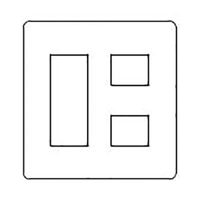 新金属プレート5個用(標準プレート) <WN6505K>