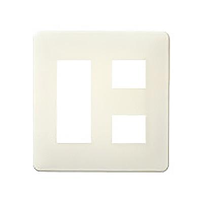 フルカラーモダンプレート5個用ミルキーホワイト <WN6705W>