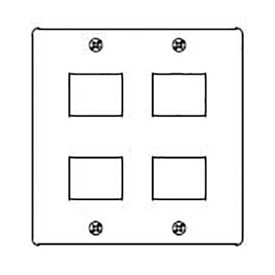 新金属プレート4個用(標準プレート) <WN7504>