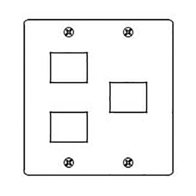 新金属プレート3個用/2個+1個用(標準プレート) <WN7573>