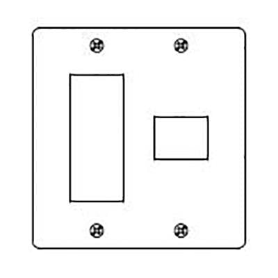 新金属プレート4個用/3個+1個用(標準プレート) <WN7574>