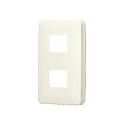 フルカラーモダンプレート2個用(腰高プレート)ミルキーホワイト <WN8052W>