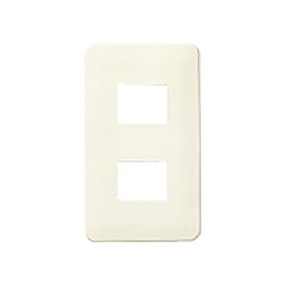 防気モダンプレート2個用(ミルキーホワイト) <WN8202W>