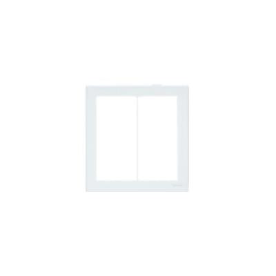 コスモシリーズワイド21 スイッチプレートスクエア(2連用)ホワイト <WT8102W>