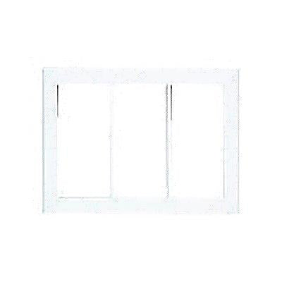 コスモシリーズワイド21 スイッチプレートスクエア(3連用)ホワイト <WT8103W>