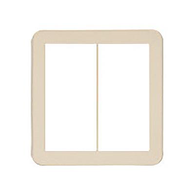 コスモシリーズワイド21 スイッチプレートラウンド(2連用)ベージュ <WTC7102F>