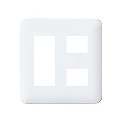 コスモシリーズワイド21 コンセントプレートラウンド(2連用/5個用)ホワイト <WTF7005W10>