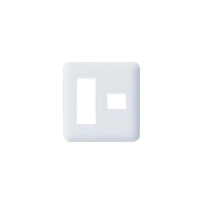 コスモシリーズワイド21 コンセントプレートラウンド(2連用/4個用・3個+1個用)ホワイト <WTF7074W10>