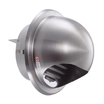 ステンレス丸型フード付ガラリ ダンパー付 <GN>