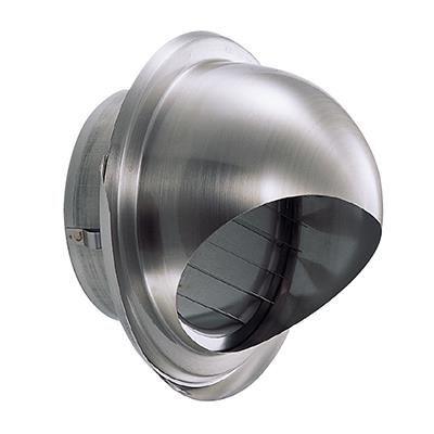 ステンレス丸型フード水切付ガラリ <GZEV>