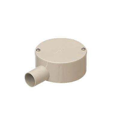 露出用丸形ボックス(平蓋) 1方出 <PVM-1>