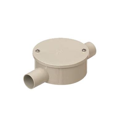 露出用丸形ボックス(カブセ蓋) 2方出(S) <PVM-2SK>