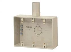 露出スイッチボックス 2号コネクタ付 3ヶ用 <PVR-T>
