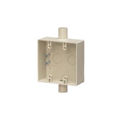 露出スイッチボックス 2ヶ用(2方出) <SW2-W>