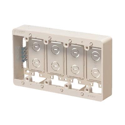 モール用スイッチボックス(Fタイプ) 4ヶ用 <MSB-F4>