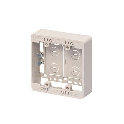 モール用スイッチボックス(Fタイプ) 2ヶ用 <MSB-F2>