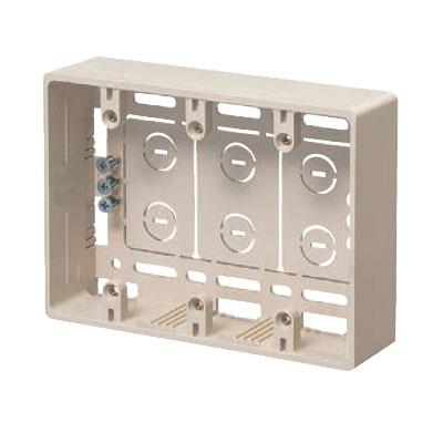 深形モール用スイッチボックス 3ヶ用深形 <MSB-3Y>