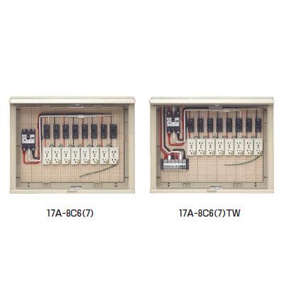 屋外電力用仮設ボックス(漏電しゃ断器・分岐ブレーカ・コンセント内蔵) <17A-8C>