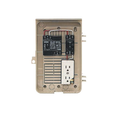 屋外電力用仮設ボックス(漏電しゃ断器・分岐ブレーカ・コンセント内蔵) <2-1C>