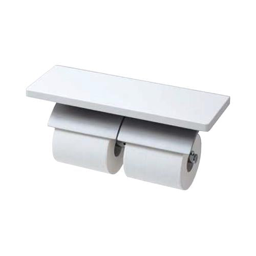 棚付二連紙巻器 マットタイプ 芯棒固定タイプ ＜YH63KM＞
