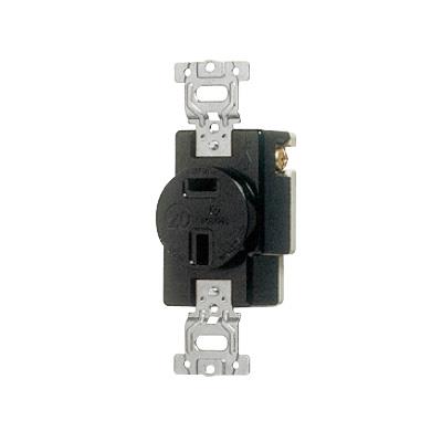 埋込コンセント(2P)ブラック <WF>