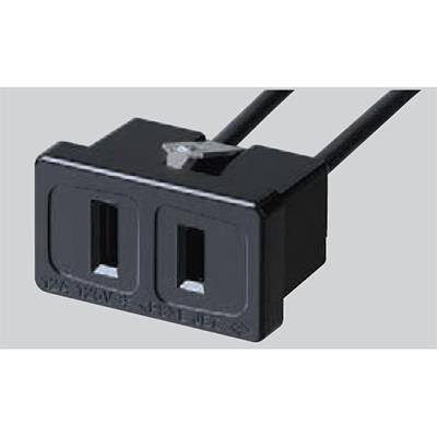 家具用扉付はめ込みコンセント(リード線付) <WF>