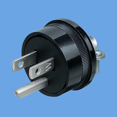 キャップ(接地2P)ブラック <WF>