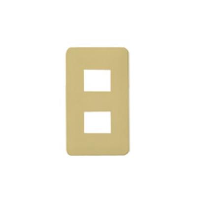 フルカラーモダンプレート2個用(標準プレート)ダークベージュ <WN>