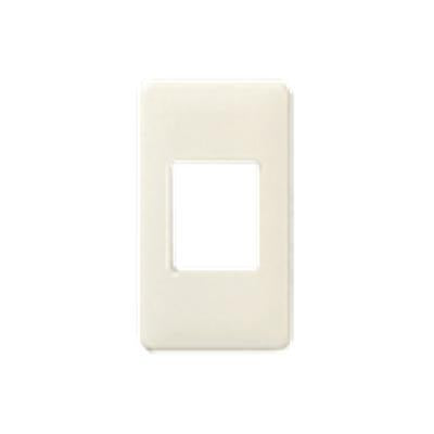 フルカラーモダンプレート角型(コンセントプレート)ミルキーホワイト <WN>