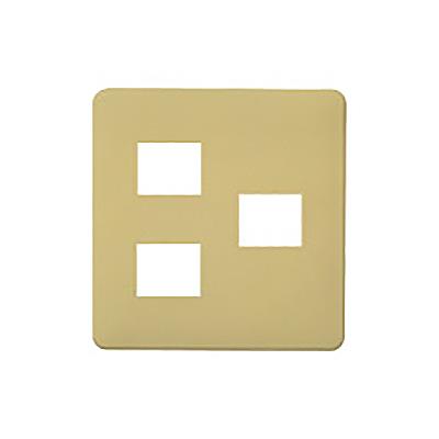 フルカラーモダンプレート3個用(2個+1個用)標準プレート(ダークベージュ) <WN>