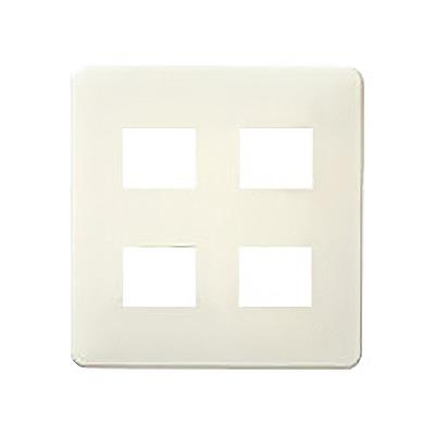 フルカラーモダンプレート4個用(標準プレート)ミルキーホワイト <WN>