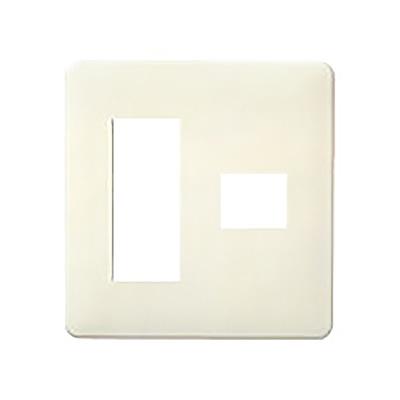 フルカラーモダンプレート4個用(3個+1個用)標準プレート(ミルキーホワイト) <WN>