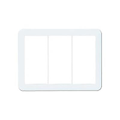 コスモシリーズワイド21 スイッチプレートラウンド3連用(ホワイト色) <WTC>