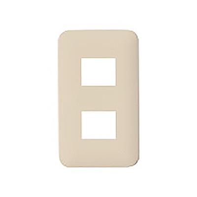 コスモシリーズワイド21 コンセントプレートラウンド1連用(2個用)ベージュ <WTF>