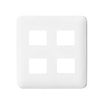 コスモシリーズワイド21 コンセントプレートラウンド2連用(4個用/2個+2個用)ベージュ <WTF>