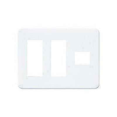 コスモシリーズワイド21 コンセントプレート3連用(7個用)ホワイト <WTF>