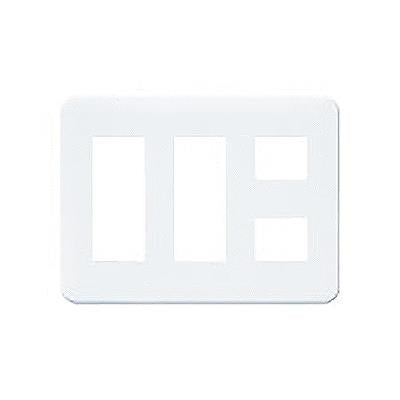 コスモシリーズワイド21 コンセントプレート3連用(8個用)ホワイト <WTF>