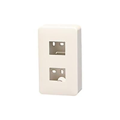フルカラー モダン薄型露出増設ボックス2個用(ミルキーホワイト) <WV>