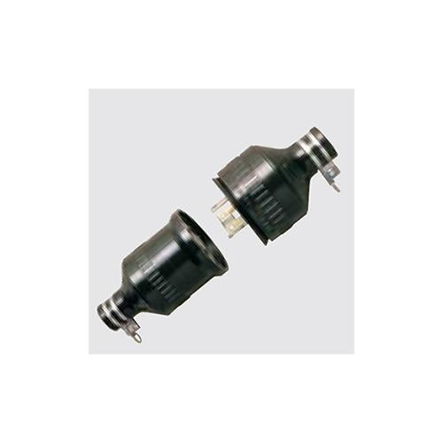 引掛ゴムコードコネクタ(セット品)接地2P(ブラック) <WA>