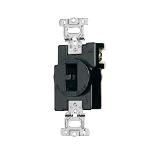 舞台・スタジオ用C型接地2P20A埋込コンセント(ブラック) <WF>